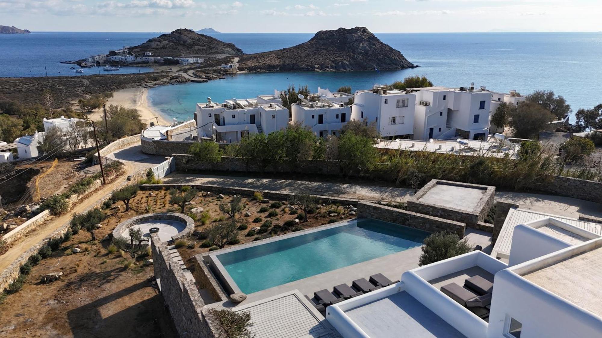 Blue Eye Grand Villa Mykonos Kalafati Exteriör bild