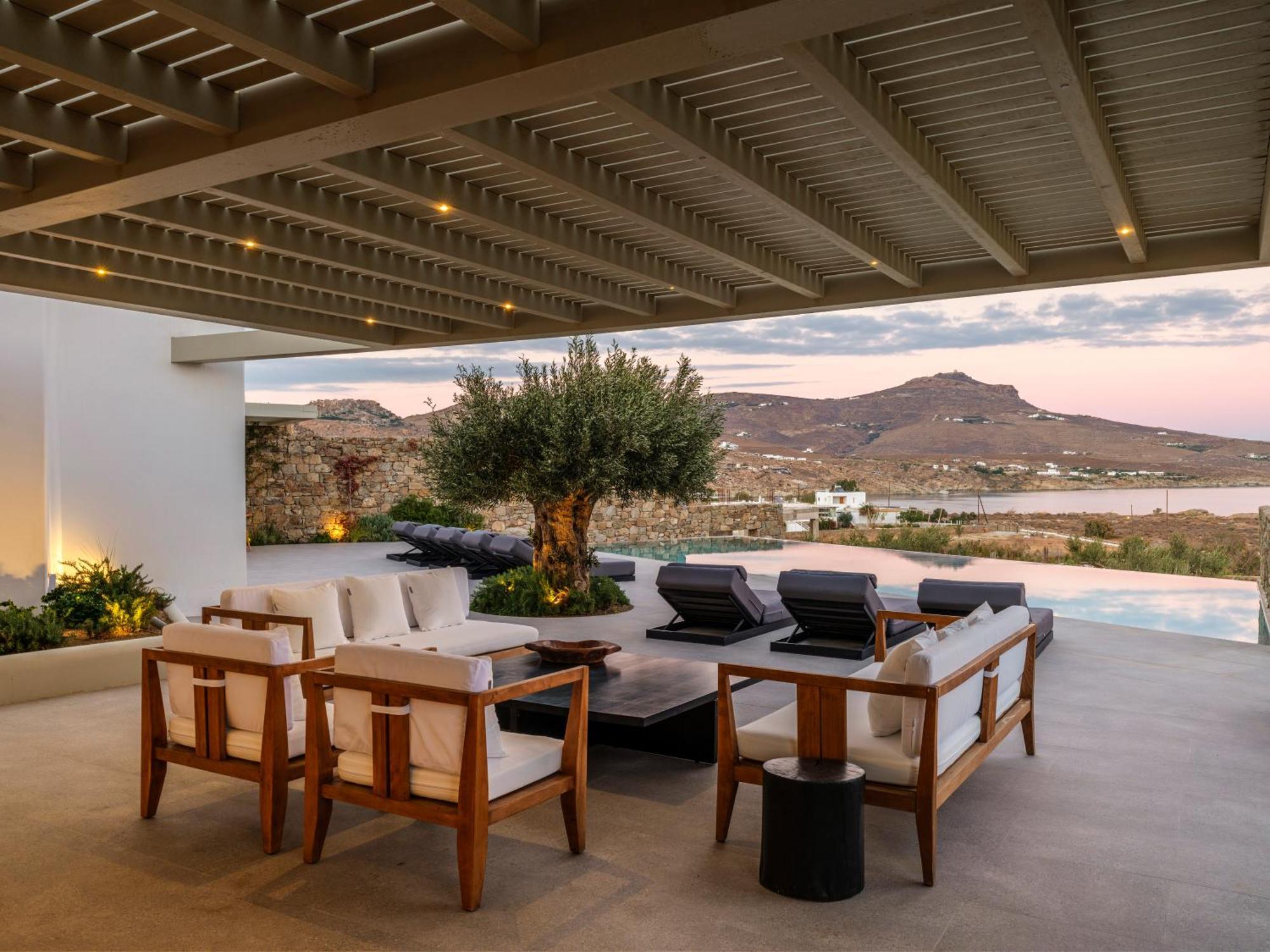Blue Eye Grand Villa Mykonos Kalafati Exteriör bild