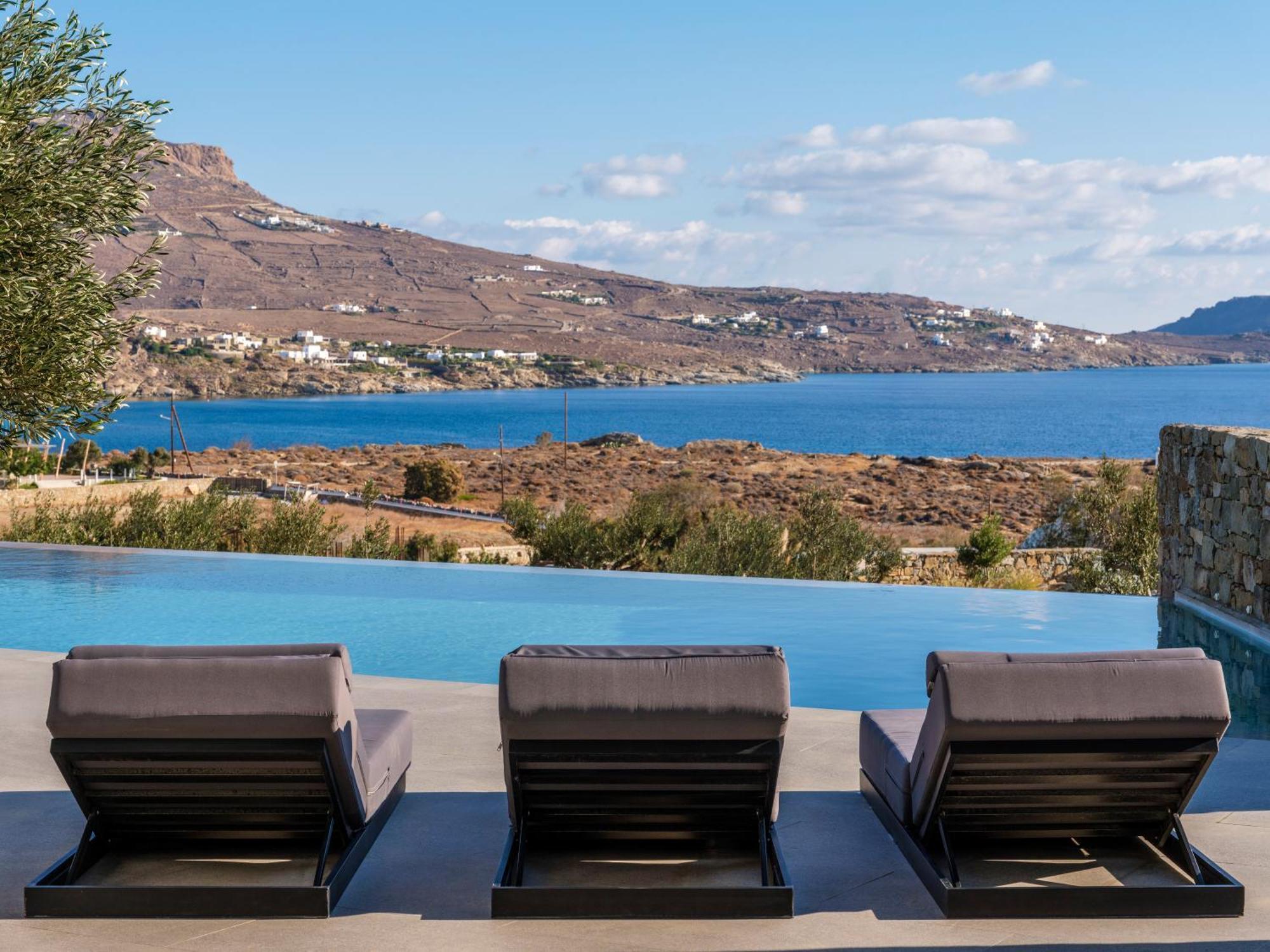 Blue Eye Grand Villa Mykonos Kalafati Exteriör bild