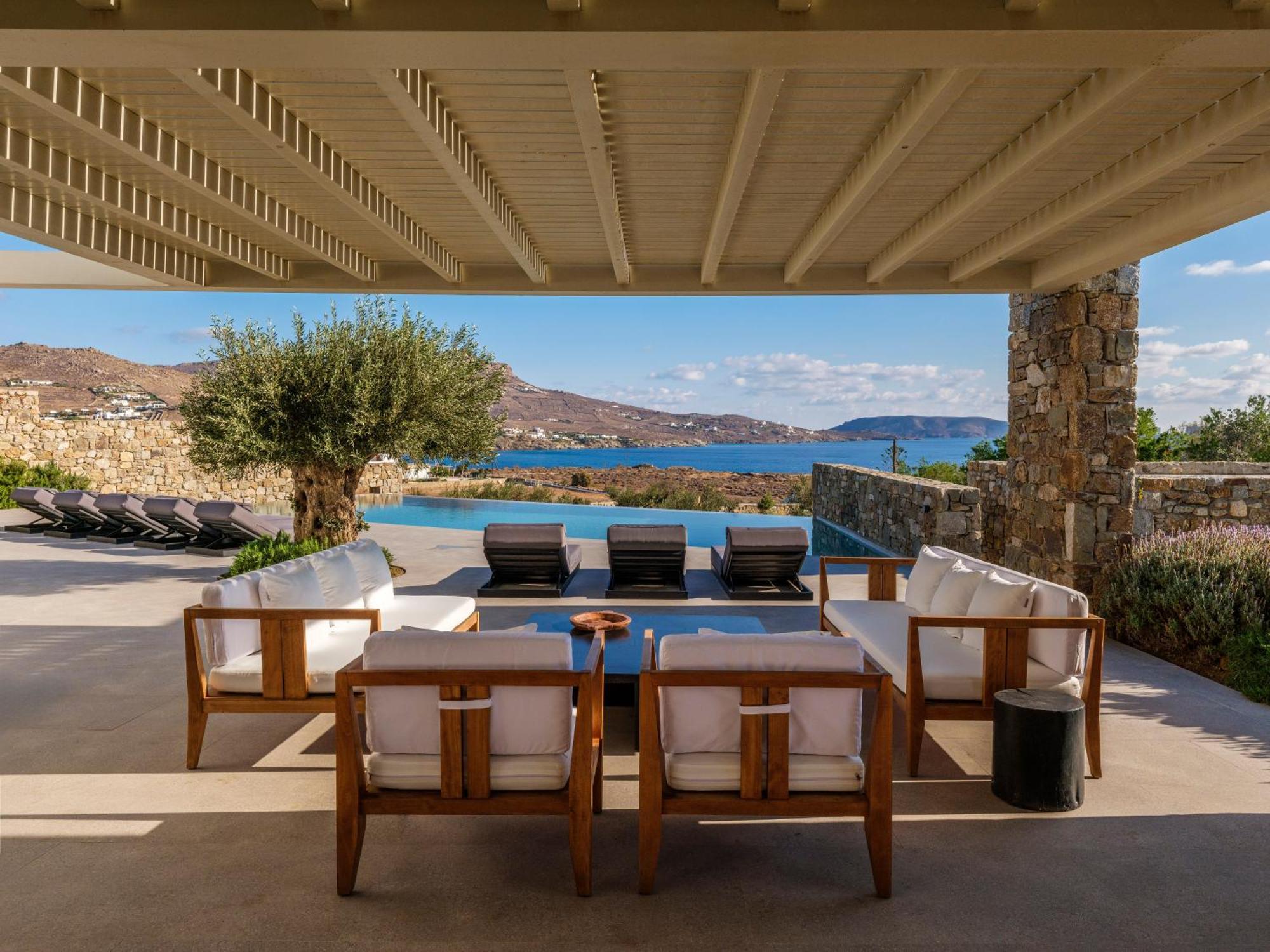 Blue Eye Grand Villa Mykonos Kalafati Exteriör bild