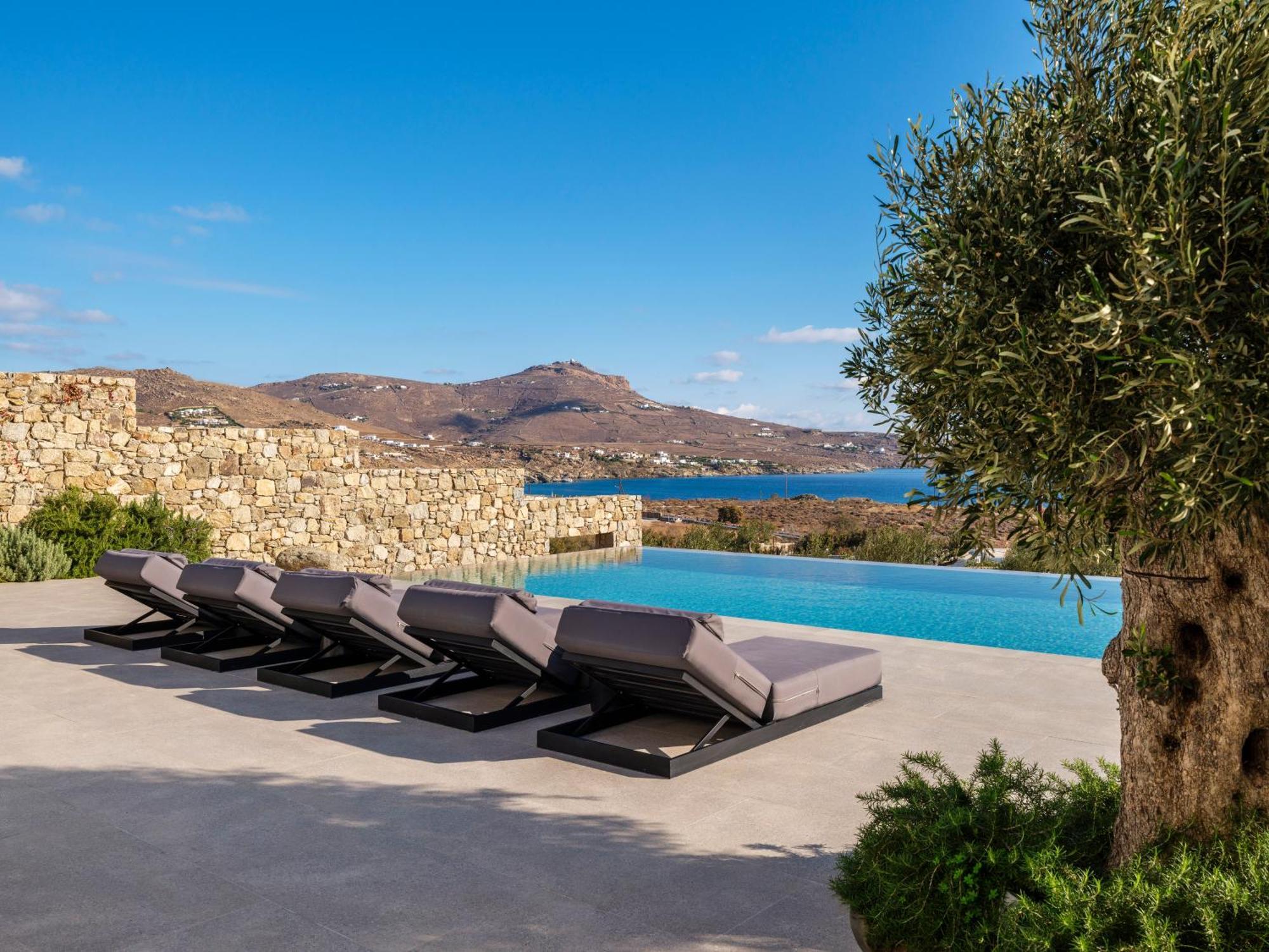 Blue Eye Grand Villa Mykonos Kalafati Exteriör bild