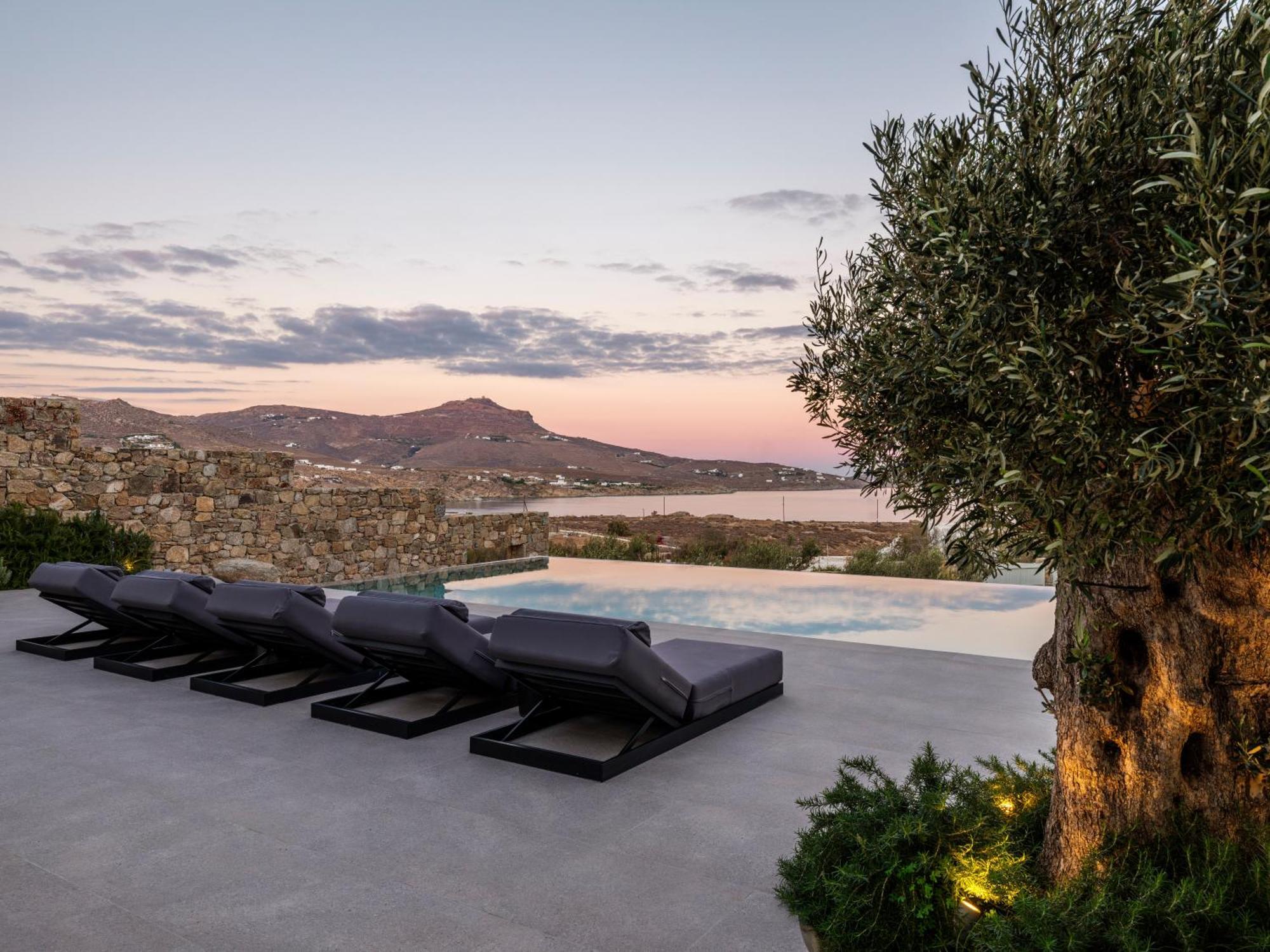 Blue Eye Grand Villa Mykonos Kalafati Exteriör bild