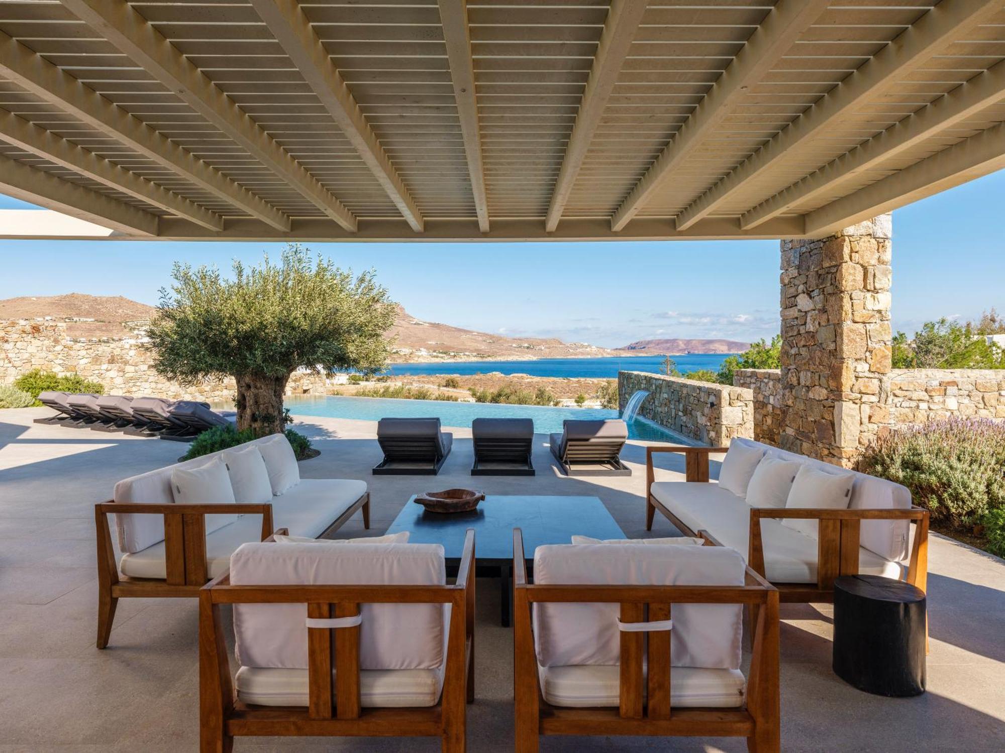 Blue Eye Grand Villa Mykonos Kalafati Exteriör bild