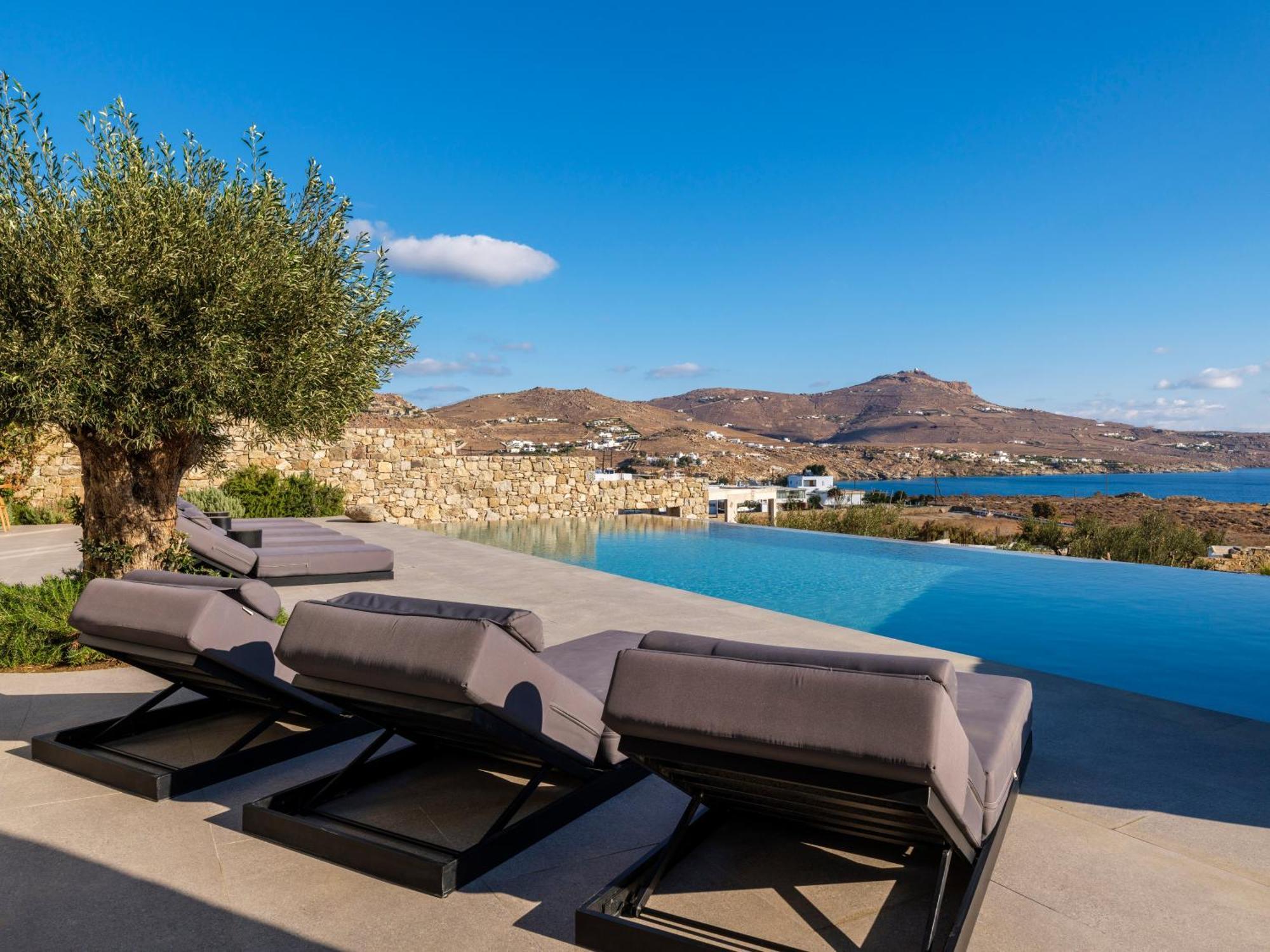 Blue Eye Grand Villa Mykonos Kalafati Exteriör bild