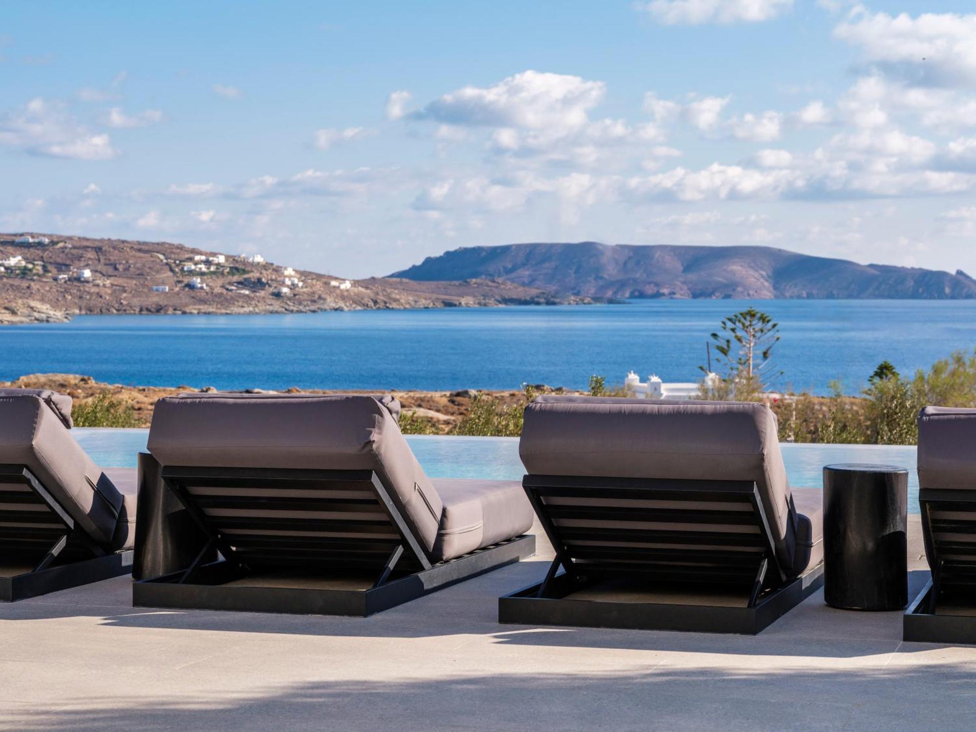 Blue Eye Grand Villa Mykonos Kalafati Exteriör bild