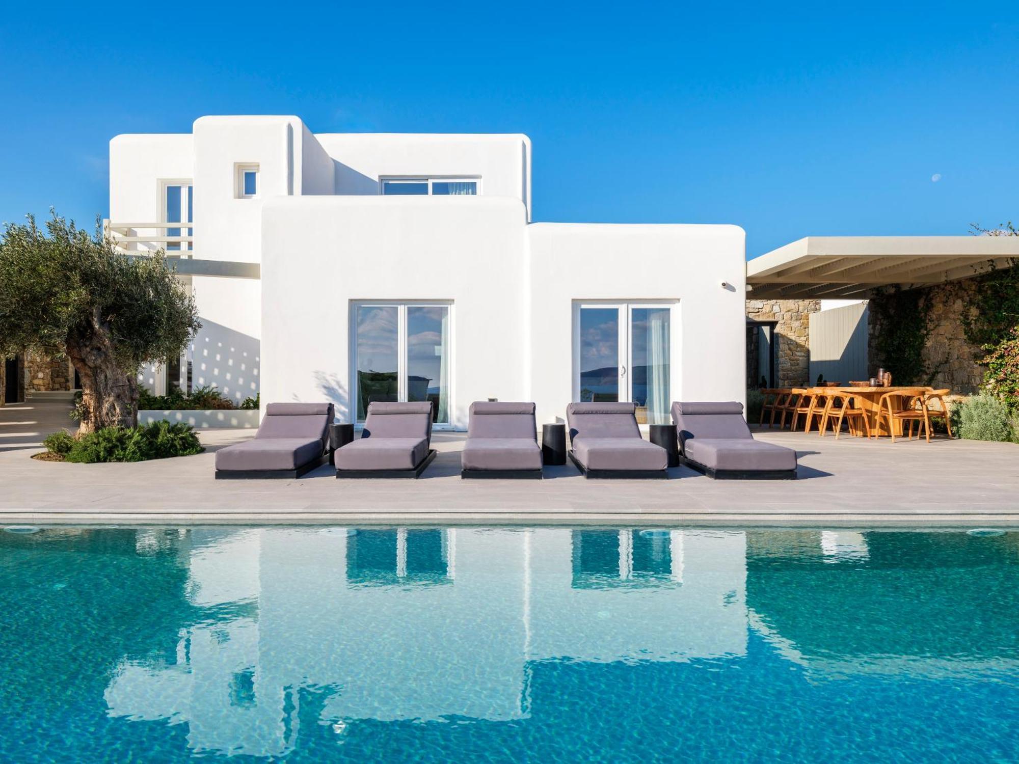 Blue Eye Grand Villa Mykonos Kalafati Exteriör bild